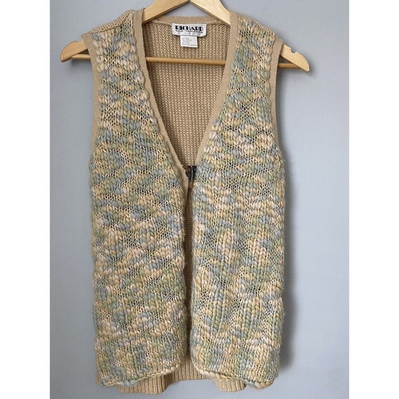 Richard and Company Wool Silk Blend Single Button Front Vest M Vintage Hong Kong - Picture 1 of 4